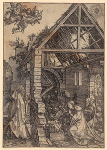 Geburt Christi, Blatt 10 der Folge "Das Marienleben" von Albrecht Dürer