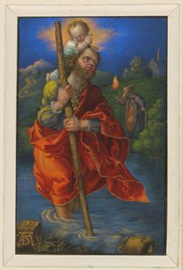Heiliger Christophorus nach rechts gewandt von Albrecht Dürer