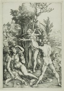 Herkules an der Weggabelung (Eifersucht) von Albrecht Dürer