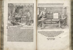 Illustration aus den Vier Büchern über menschliche Proportionen, 1528 von Albrecht Dürer