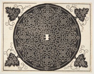 Verflochtenes Kordelmuster mit gewelltem Schild von Albrecht Dürer