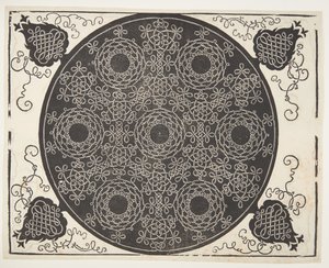 Verflochtenes Kordelmuster mit sieben Kränzen von Albrecht Dürer
