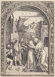 Joachim und St. Anna treffen sich am Goldenen Tor von Albrecht Dürer