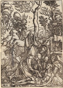 Johannes vor Gottvater und den Ältesten, II. Figur, Blatt 4 der Folge "Die Apokalypse" von Albrecht Dürer