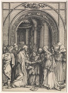Leben der Jungfrau: Heirat der Jungfrau und St. Joseph von Albrecht Dürer