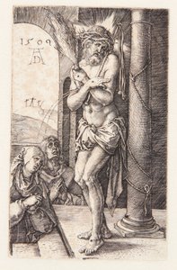 Mann der Schmerzen bei der Säule von Albrecht Dürer
