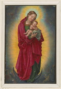 Maria Diadem und Kind auf der Mondsichel von Albrecht Dürer