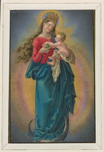 Maria auf der Mondsichel mit Sternenkrone von Albrecht Dürer