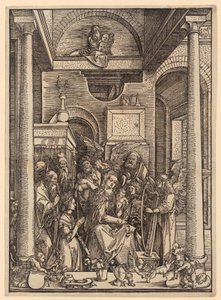 Mariens Verehrung, Blatt 20 der Folge "Das Marienleben" von Albrecht Dürer