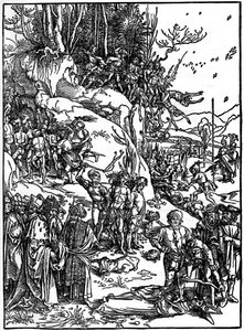 Martyrium der zehntausend Christen auf dem Berg Ararat, 1495-1497, 1936 von Albrecht Dürer