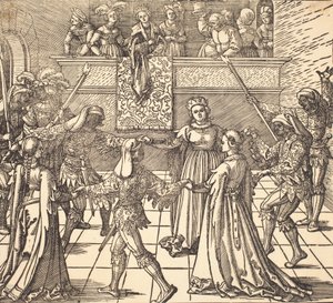 Maskentanz mit Fackeln, ca. 1516