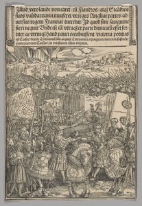 Maximilian und Heinrich VIII. von England, Platte 22 aus Historische Szenen aus dem Leben von Kaiser Maximilian I. aus dem Triumphbogen