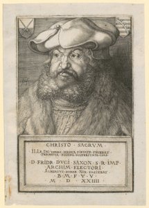 Porträt von Friedrich dem Weisen, Kurfürst von Sachsen von Albrecht Dürer