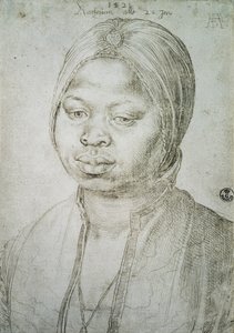 Porträt von Catherine, der Mulattin des portugiesischen Bradao, 1521