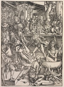 Offenbarung des Johannes: Martyrium des Johannes, 1511 von Albrecht Dürer