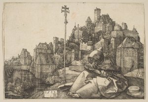 Der heilige Antonius beim Lesen