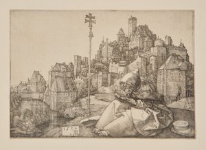 Der heilige Antonius beim Lesen von Albrecht Dürer