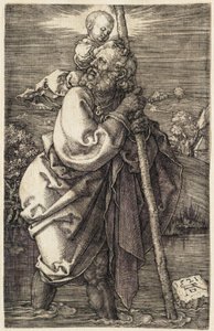 Heiliger Christophorus nach links blickend von Albrecht Dürer