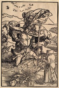 Heiliger Christophorus mit Vogelflug von Albrecht Dürer