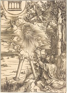 Johannes der Evangelist verschlingt das Buch von Albrecht Dürer