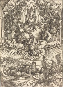 Der heilige Johannes vor Gott und den Ältesten