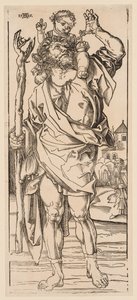 St. Christophorus überquert den Strom von Albrecht Dürer
