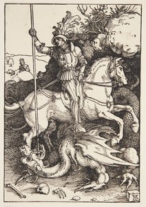 St. Georg tötet den Drachen von Albrecht Dürer