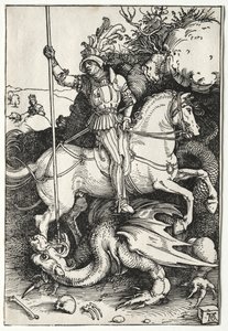 St. Georg tötet den Drachen von Albrecht Dürer