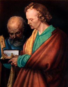 St. Johannes mit St. Peter, (Detail), 1526, 1936