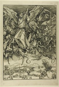 St. Michael kämpft gegen den Drachen, aus Die Apokalypse