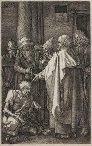St. Peter und St. Johannes heilen den Krüppel, aus Die gravierte Passion