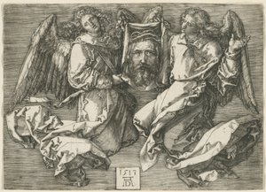 Schweißtuch von zwei Engeln gezeigt von Albrecht Dürer