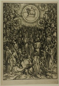 Die Anbetung des Lammes - Der Hymnus der Auserwählten, aus Die Apokalypse von Albrecht Dürer