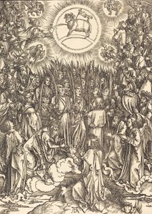 Die Anbetung des Lammes, 1498 von Albrecht Dürer