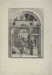 Die Verkündigung, aus Das Leben der Jungfrau von Albrecht Dürer