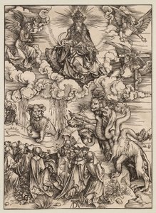 Die Apokalypse: Das Tier mit zwei Hörnern wie ein Lamm von Albrecht Dürer