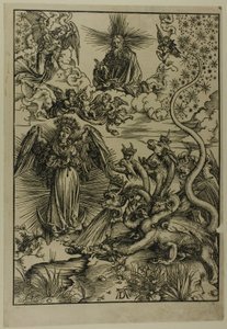 Die apokalyptische Frau, aus der Apokalypse von Albrecht Dürer