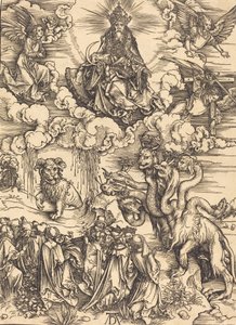 Das Tier mit zwei Hörnern wie ein Lamm, wahrscheinlich ca. 1496-1498