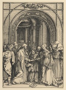 Die Verlobung der Jungfrau, aus Das Leben der Jungfrau von Albrecht Dürer