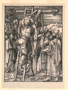 Die Kreuzabnahme (Die Grablegung), aus der Serie Die kleine Passion von Albrecht Dürer
