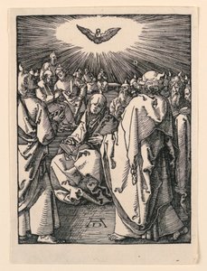 Der Abstieg des Heiligen Geistes (Pfingsten), aus der Kleinen Passion Serie
