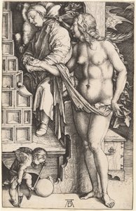 Der Traum des Doktors (Versuchung des Faulen) von Albrecht Dürer