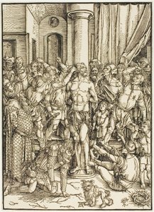 Die Geißelung, aus Die Große Passion von Albrecht Dürer