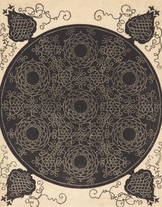 Der vierte Knoten, der sieben kreisförmige Knoten mit schwarzen Zentren kombiniert, wahrscheinlich 1506-1507
