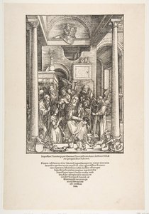 Die Verherrlichung der Jungfrau, aus Das Leben der Jungfrau, Lateinische Ausgabe, 1511, 1511