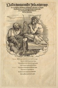 Die Große Passion: Der Mann der Schmerzen von einem Soldaten verspottet von Albrecht Dürer
