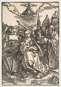 Die Heilige Familie mit fünf Engeln, ca. 1503