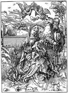 Die Heilige Familie mit den drei Hasen, 1497, 1936