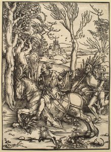 Der Ritter zu Pferd und der Landsknecht von Albrecht Dürer