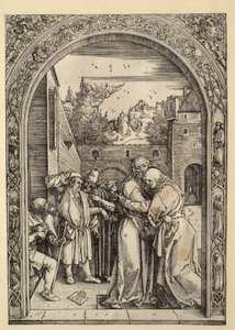 Das Leben der Jungfrau: Joachim und Anna am Goldenen Tor von Albrecht Dürer
